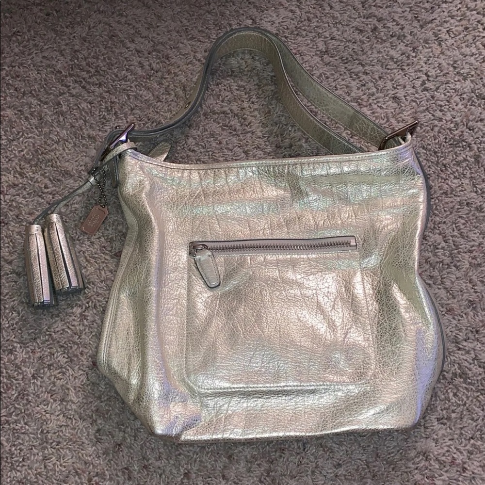 EUC Coach metallic bag